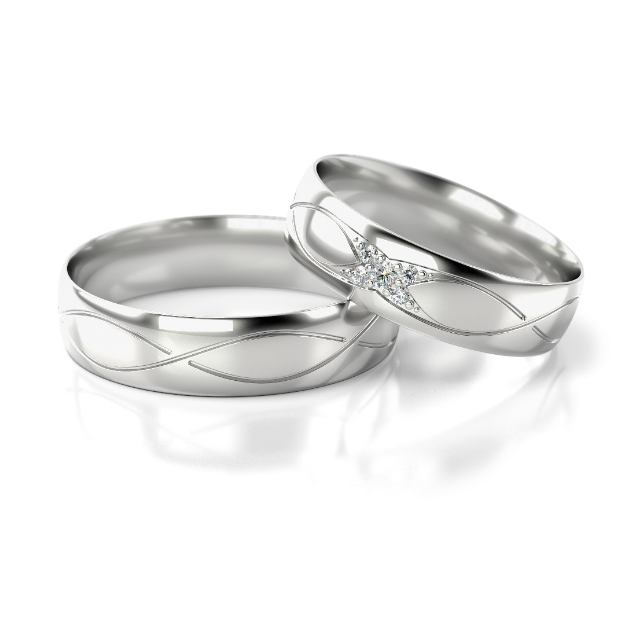 Bild von Trauringe "Pure Elegance" - 278 W