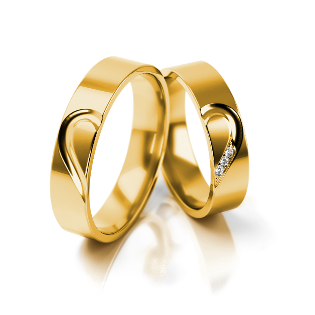 Bild von Trauringe "Romantisch"_309 Gelbgold