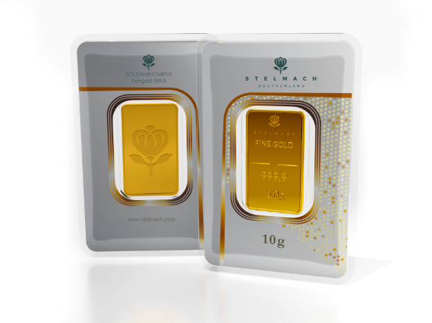 Bild von Goldbarren 10g –  999,9 Gold 